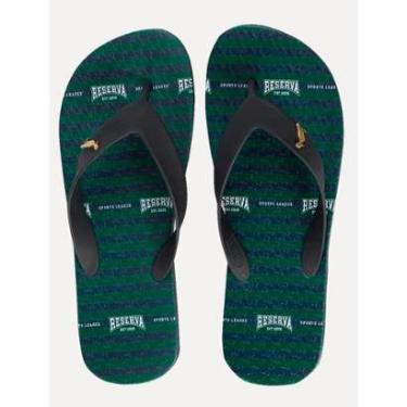 Imagem de Chinelo Reserva Masculino Athletic Stipes Verde-Masculino