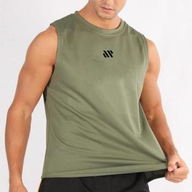 Imagem de Camiseta Sem Mangas Masculina Para Fitness Verão 2025 Roupas De Corrid