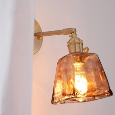 Imagem de Lâmpada De Parede De Latão Nórdico, Lâmpada De Parede Personalizada Criativa Retrô, Adequada Para Sala De Estar Corredor Bar Café Restaurante Iluminação Decorativa (Estilo 35)
