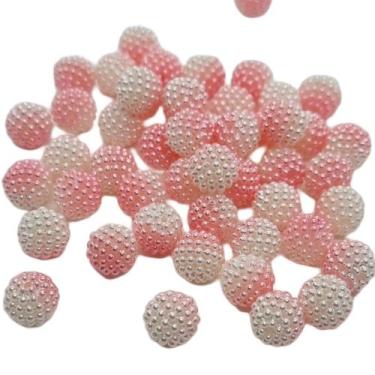 Imagem de Perola Craquelada Amora 10mm com furo 100 unidades Menor Preço - Comer