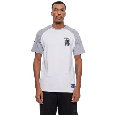 Imagem de Camiseta Brooklyn Especial Logo Flag Bordado Raglan autêntico NBA