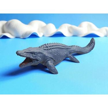 Imagem de Boneco Vinil Dinos Brinquedo Gigante Realista Mosassauro