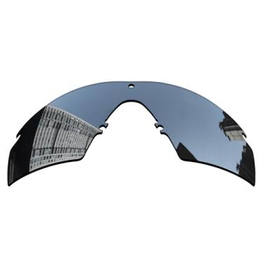 Imagem de Acefrog Lentes de reposição polarizadas de 1,5 mm para óculos de sol Oakley Si Ballistic M Frame 2.0/3.0, material atualizado, resistente a impactos - prateado cromado polarizado espelhado - 1,5 mm