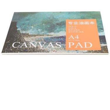 Imagem de Zerodis Ferramentas de Pintura 10 Folhas de Papel para Lona de Algodão para Desenho para óleo e Pintura Acrílica Direta para Artista para Estudantes de Arte Prática de Desenho A4 Livro de Lona A4