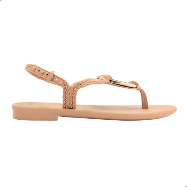 Imagem de Sandália Rasteira Grendha Sublime Marrom Mocca