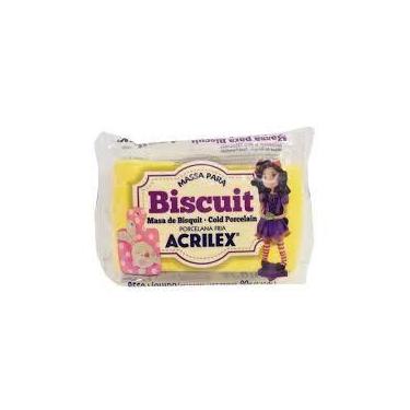 Imagem de Massa de Biscuit Acrilex Amarelo Ouro 90G
