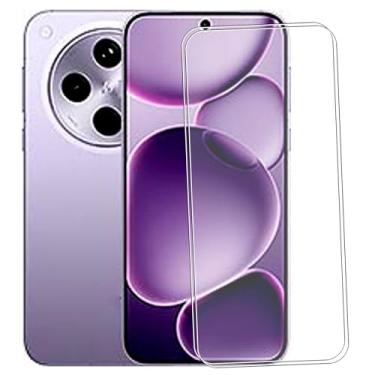 Imagem de MAOUICI Película protetora de tela de vidro temperado para Oppo Find X9+ (16.7 cm), rigidez 9H HD transparente antiimpressão digital [2 unidades]