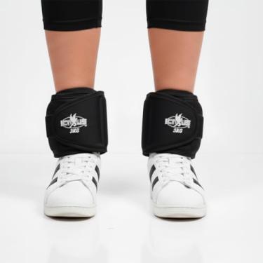 Imagem de Par Caneleira de Peso 3kg Profissional para Academia e Treino