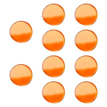 Imagem de Dynwave 10 peças de almofadas para tacos de sinuca, acessórios profissionais de substituição em acrílico de 0,43 polegadas para sala de jogos de competição, Laranja