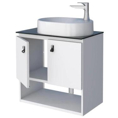 Imagem de Gabinete Toucador Em Aço Baru Branco - P102856 - Cozimax Toucador Aco Baru Branco - P102856 - Cozimax