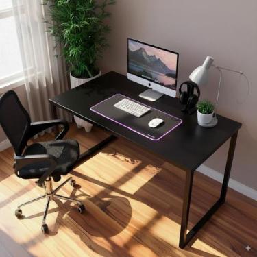Imagem de Escrivaninha Mesa Home Office Estilo Industrial Gamer Madeira Estrutur