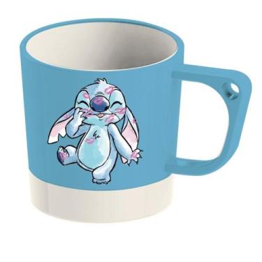 Imagem de Caneca Plástico Resistente Fofa Stitch Disney Oficial Miniso