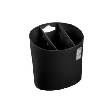 Imagem de Escorredor de Talheres Oval Basic Coza Brinox - Preto