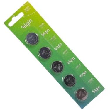 Imagem de Bateria Tipo Botão Elgin 3V CR2032 - Cartela com 5 Unidades