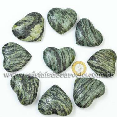 Imagem de 10 Corações de Pedra Quartzo Brasil Natural de 4,7 a 6,5 cm para Ataca