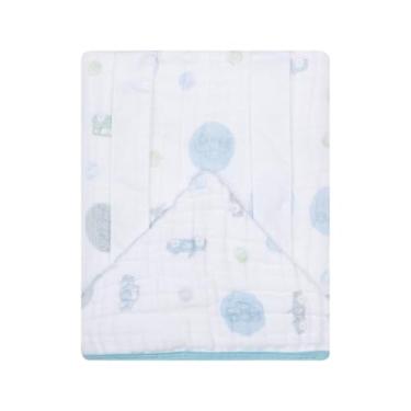 Imagem de Toalhão De Banho Avental Papi Soft Estampada 1,0M X 80Cm, 1 un, Corrida de Carros, Azul