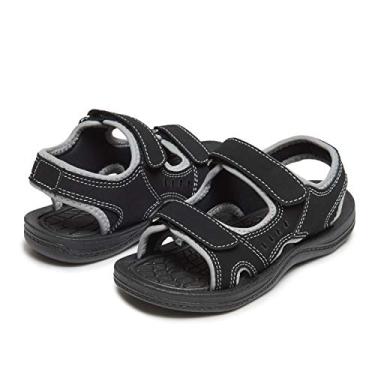 Imagem de Skysole Sandálias leves com alça dupla ajustável para meninos (veja mais cores e tamanhos), Cinza, 11-12 Little Kid