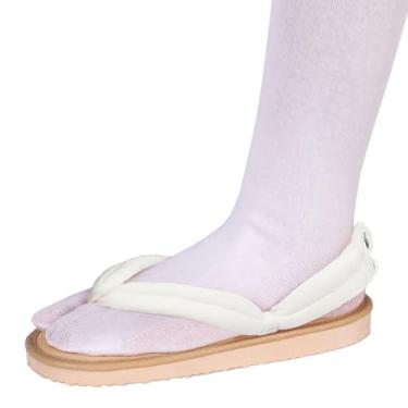 Imagem de Todoroki Shoto Chinelo tamanco unissex para cosplay Kamado Tanjirou Nezuko Kochou Shinobu Geta Chinelo japonês, Agatsuma Zenitsu (Branco), 7-8 Women/6-6.5 Men