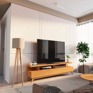 Imagem de Rack para até Tv 72 Polegadas 180cm 100% Mdf Yucca Cabecasa Madeiramadeira Marrom