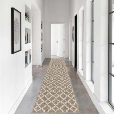Imagem de Tapete Runner U'Artlines Long para corredor 60x305cm bege