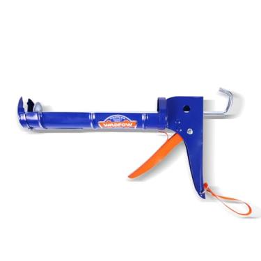 Imagem de WADFOW Pistola de calafetagem de 23 cm, sem gotejamento de silicone e ferramenta de acabamento de selante para juntas de pia de cozinha e banheiro, inclui cortador de bico embutido e haste redonda