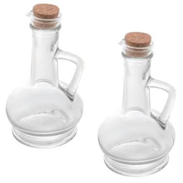 Imagem de Kit 2 Galheteiros Vidro Azeite Lyor Rolha 230ml