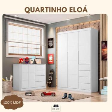 Imagem de Quarto Completo Infantil Eloá Branco _ Phoenix Baby