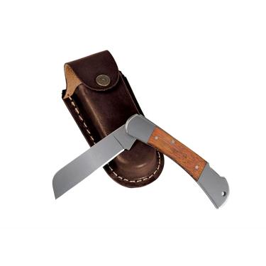 Imagem de Canivete 3 Cabo Com Detalhes Em Madeira E Bainha Em Couro Welf