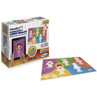Imagem de Quebra Cabeça com Aplicativo Conhecendo o Corpo Humano Xalingo