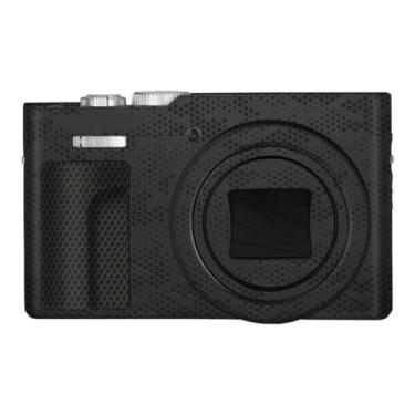 Imagem de ZS99 Adesivo de capa de câmera antiarranhões para Panasonic Lumix ZS99 Película protetora de câmera Decalques de película (Mamba Preto)