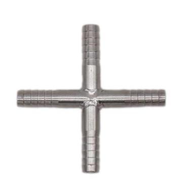 Imagem de Fabricação caseira de cerveja Stainless Barb Cross 1/4" 3/8" 1/2" Hose Barb Fitting Homebrew Beer Hardware Acessórios para vinho(S)