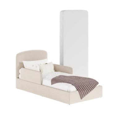 Imagem de Cama Montessoriana Solteiro Romeo C/ Colchão e Apoio Lateral