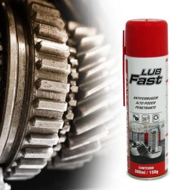 Imagem de Desengripante LubFast Antiferrugem 300ml Óleo Lubrificante Spray Mundi