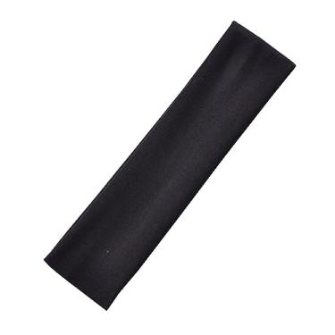 Imagem de Bandanas esportivas femininas antiderrapantes elásticas modernas para cabelo encaracolado, acessórios de cabelo macio para uso diário, treino, ioga, corrida (preto, tamanho único)