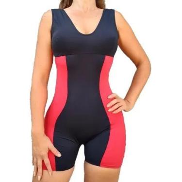 Imagem de Macacão Para Natação Ou Hidroginástica Com Bojo E Forrado - Vila Beach