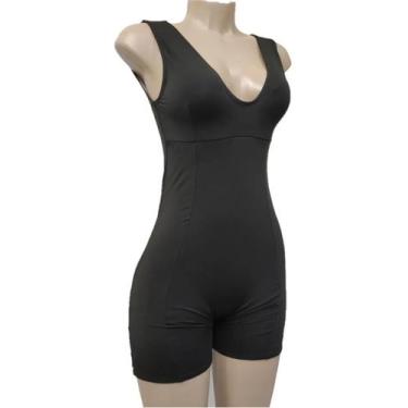 Imagem de Macacão Para Natação Ou Hidroginástica Com Bojo E Forrado - Vila Beach