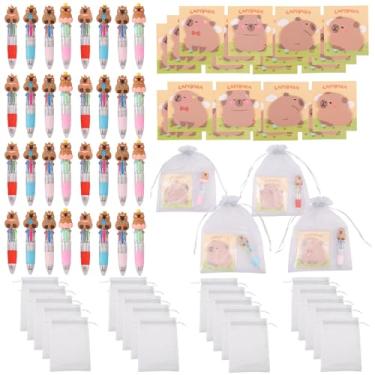 Imagem de 72 peças de canetas esferográficas coloridas para leitura de artigos de papelaria, presente de festa, animais fofos, divertidos, artigos de papelaria para presente, material escolar prático