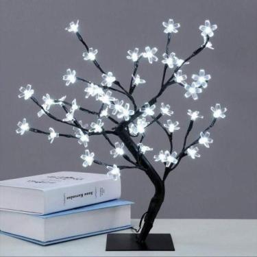Imagem de Arvore Cerejeira 8 Funcoes 48 Led Bivolt Branco Frio - Coisaria