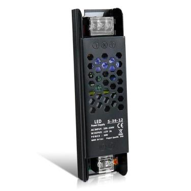 Imagem de Fonte de alimentação Bingotec 12V 3A 36W regulada universalmente