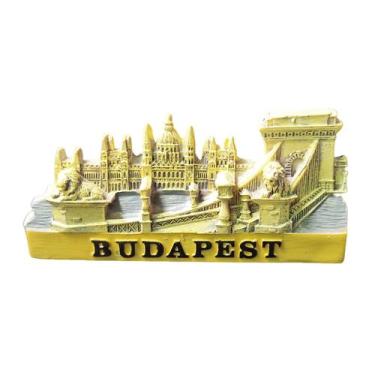 Imagem de Ímã de geladeira 3D Budapest Chain Bridge Parlamento Húngaro - yiweisa