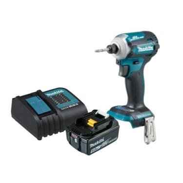 Imagem de Parafusadeira De Impacto A Bateria 5ah Makita Dtd172z Bivolt