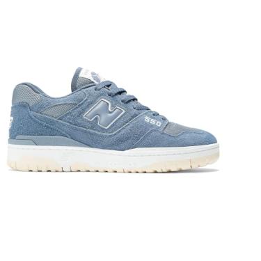 Imagem de New Balance Tênis masculino 550, Cinza ártico/índigo vintage/noz macadâmia, 39