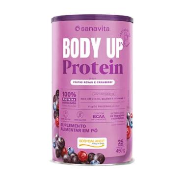 Imagem de Body Up Protein Sanavita 14g de Proteína Sabor Frutas Roxas e Cranberry 450g