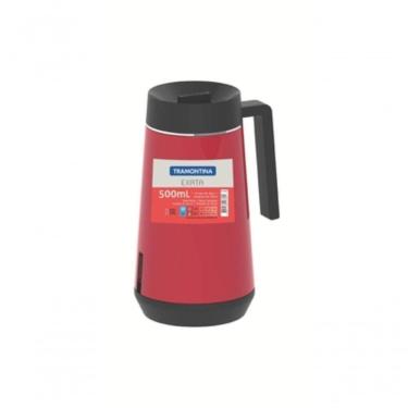 Imagem de Bule Térmico Tramontina Exata Vermelho Em Aço Inox 500ml