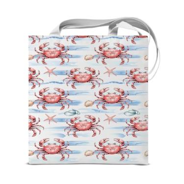 Imagem de KSFFWQIN Sacola de praia feminina fofa listrada de praia, reutilizável, bolsa de ombro para compras, trabalho, academia