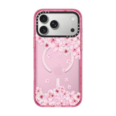 Imagem de CASETiFY Capa Impact para iPhone 17 Pro Max [fina/compatível com Magsafe/2,5 m. Proteção contra quedas de grau militar 4X] - Sakura Cherry Saturday - Rosa