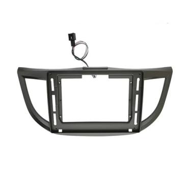 Imagem de Compatível com Honda CRV CR-V 2012-2017 Carro Rádio Estéreo Fáscia Painel Moldura Painel Painel de Instalação Kit de Montagem com Luz de Emergência Luz de Perigo Cabo Pisca de Emergência