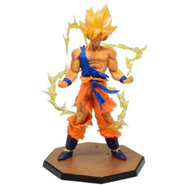 Imagem de luko Goku Action Figure Super Saiyan Collectible Anime Style Model Toy 17cm PVC Statue with Detailed Design, Figurine for Fans and Display Decoration