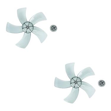 Imagem de 2sets Replacement Fan Blades Plastic Design for Table and Pedestal Fans Easy to Install Your Home Cooling