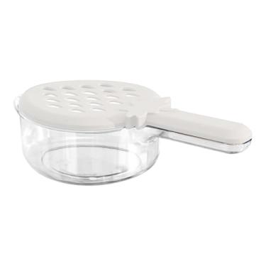 Imagem de Cesta de drenagem multifuncional, tigela de escorredores de cozinha,Escorredor de frutas empilhável Coadores de alimentos resistentes - Tigela de escorredores de cesta de drenagem segura com alça para